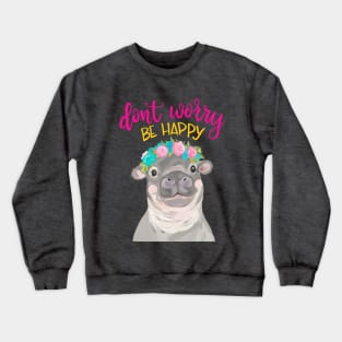 Happy Hippo Crewneck Sweatshirt